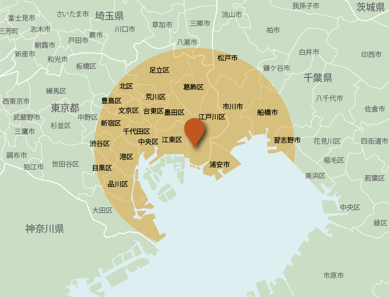 訪問エリアマップ